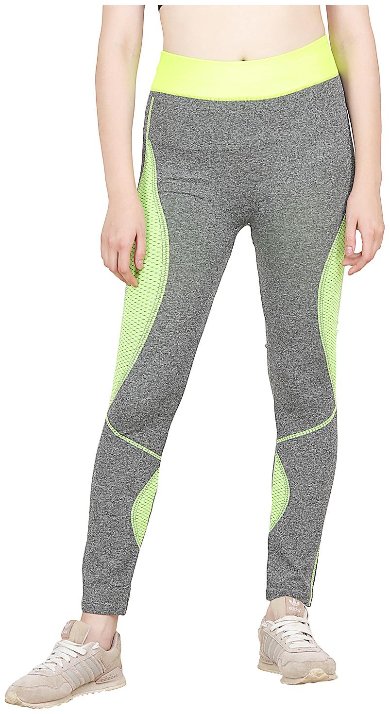 

Aiyra Solid Tights - Grey Yellow