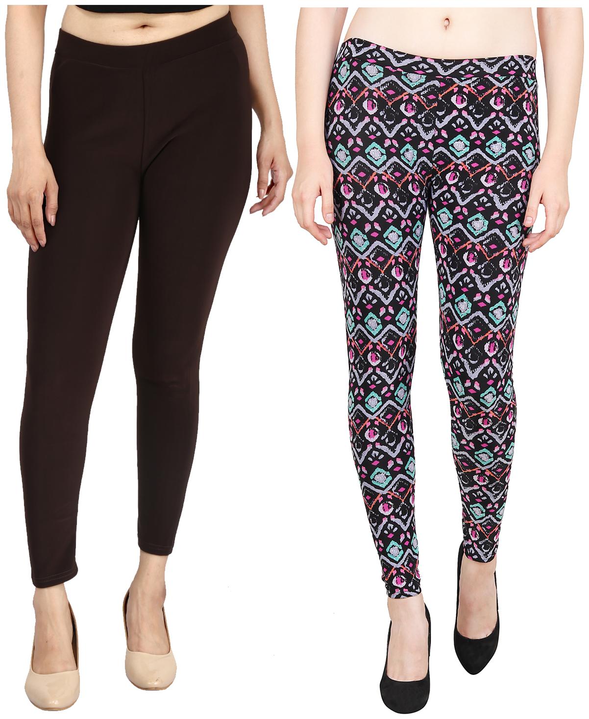 

Aiyra Women s Blended Printed Legging - Multi