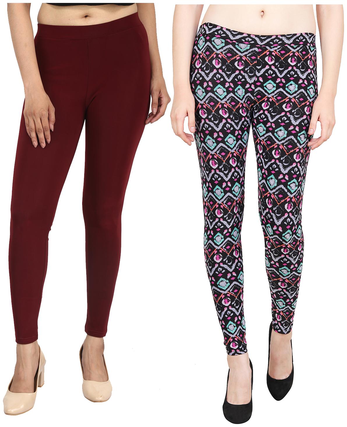 

Aiyra Women s Blended Printed Legging - Multi