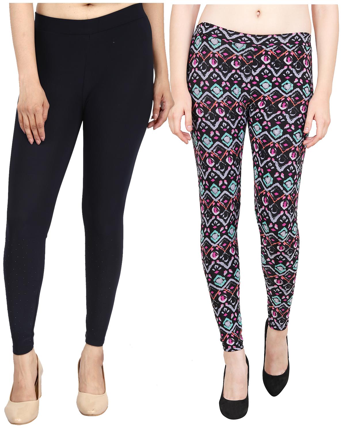 

Aiyra Women s Blended Printed Legging - Multi
