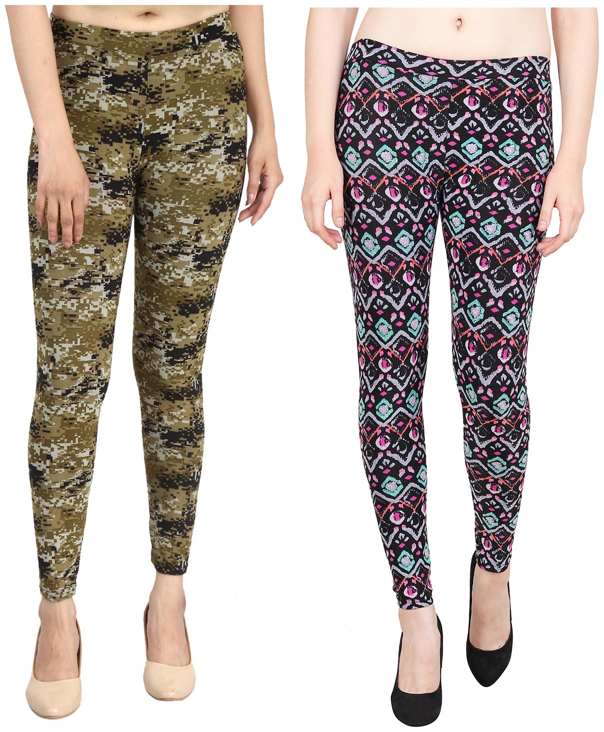 

Aiyra Women s Blended Printed Legging - Multi