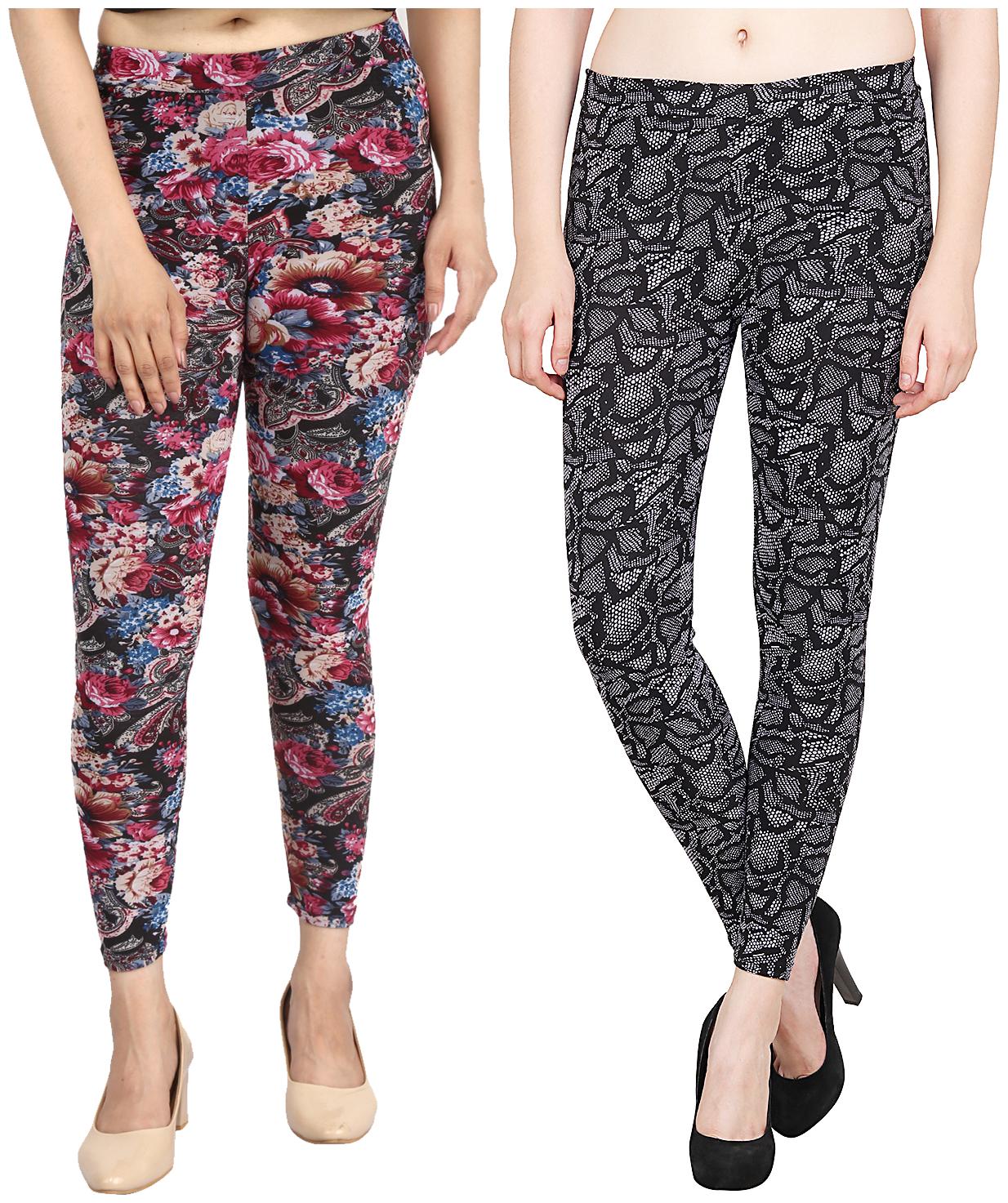 

Aiyra Women s Blended Printed Legging - Multi