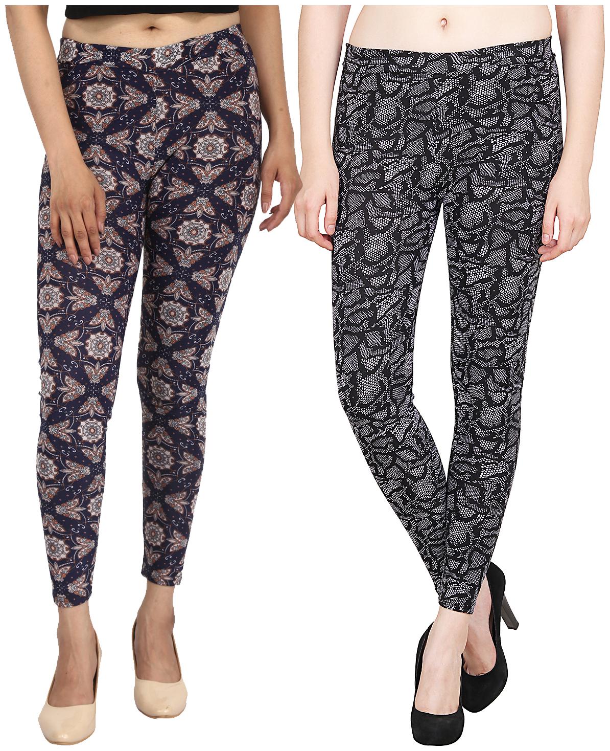 

Aiyra Women s Blended Printed Legging - Multi