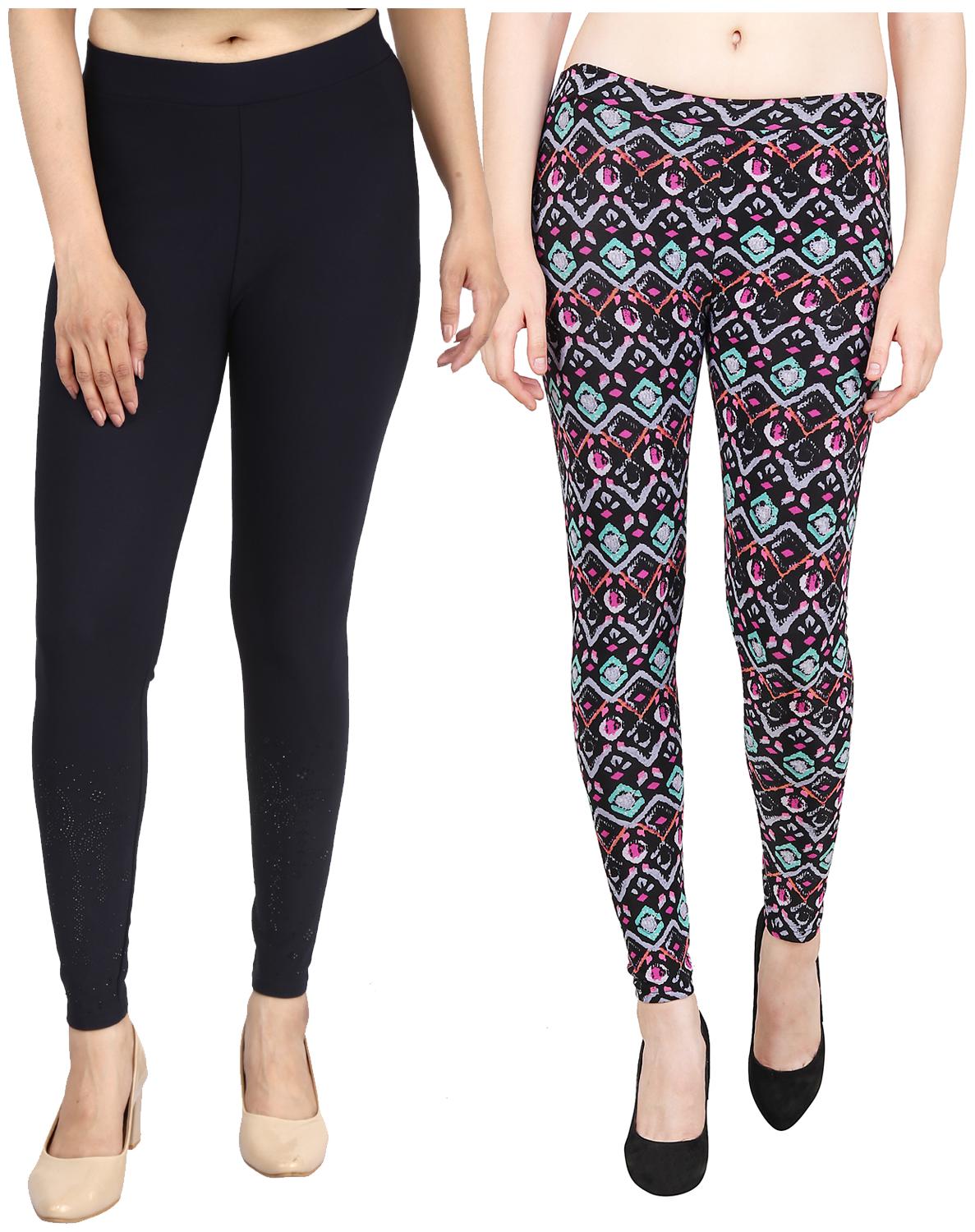 

Aiyra Women s Blended Printed Legging - Multi