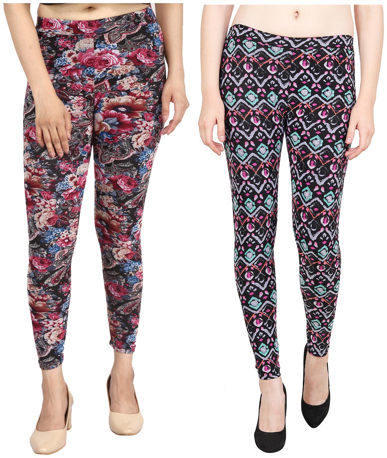 

Aiyra Women s Blended Printed Legging - Multi