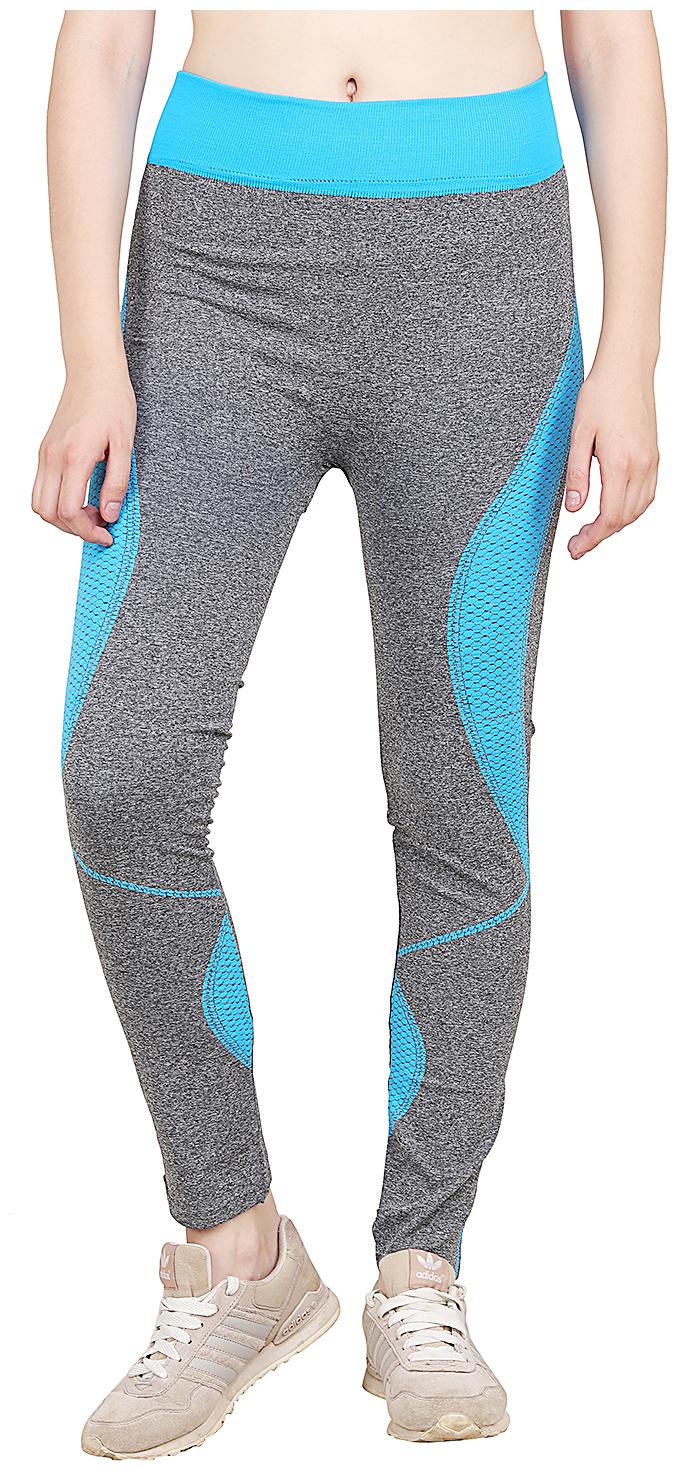 

Aiyra Solid Tights - Grey Blue