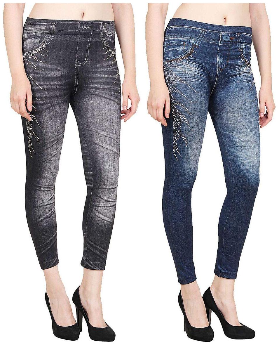 

Aiyra Women Blue Black Skinny fit Jegging