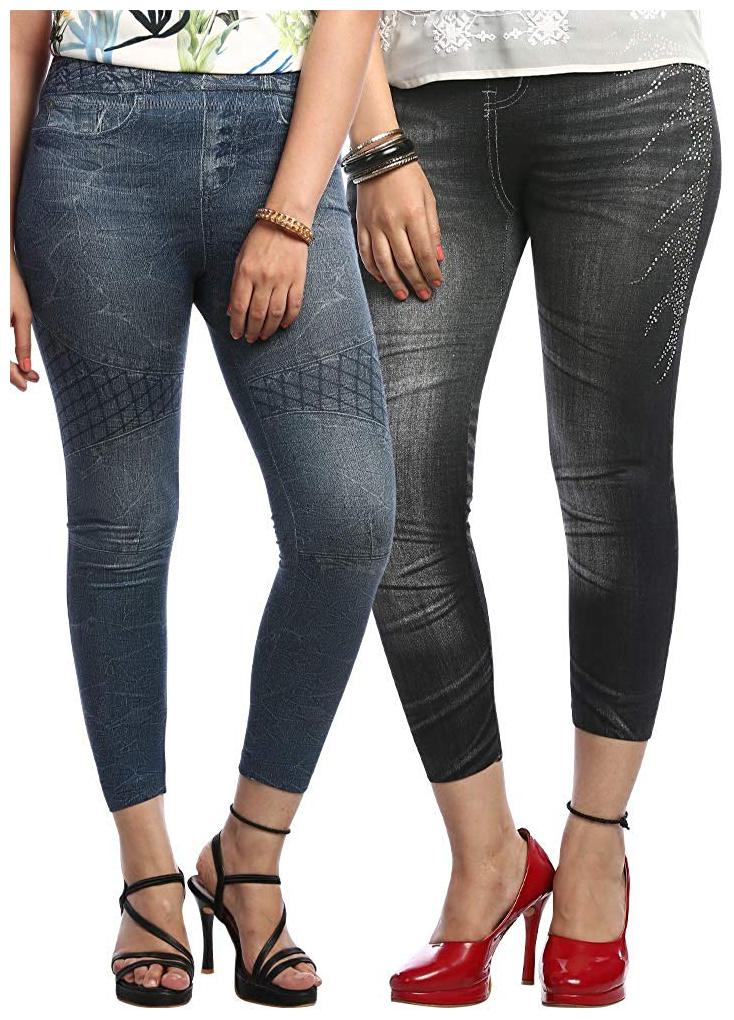 

Aiyra Women Blue Black Skinny fit Jegging