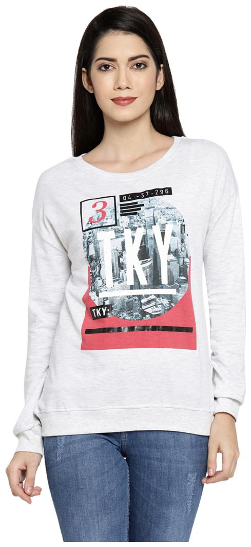 

Ajile By Pantaloons Women Printed Hoodie - White