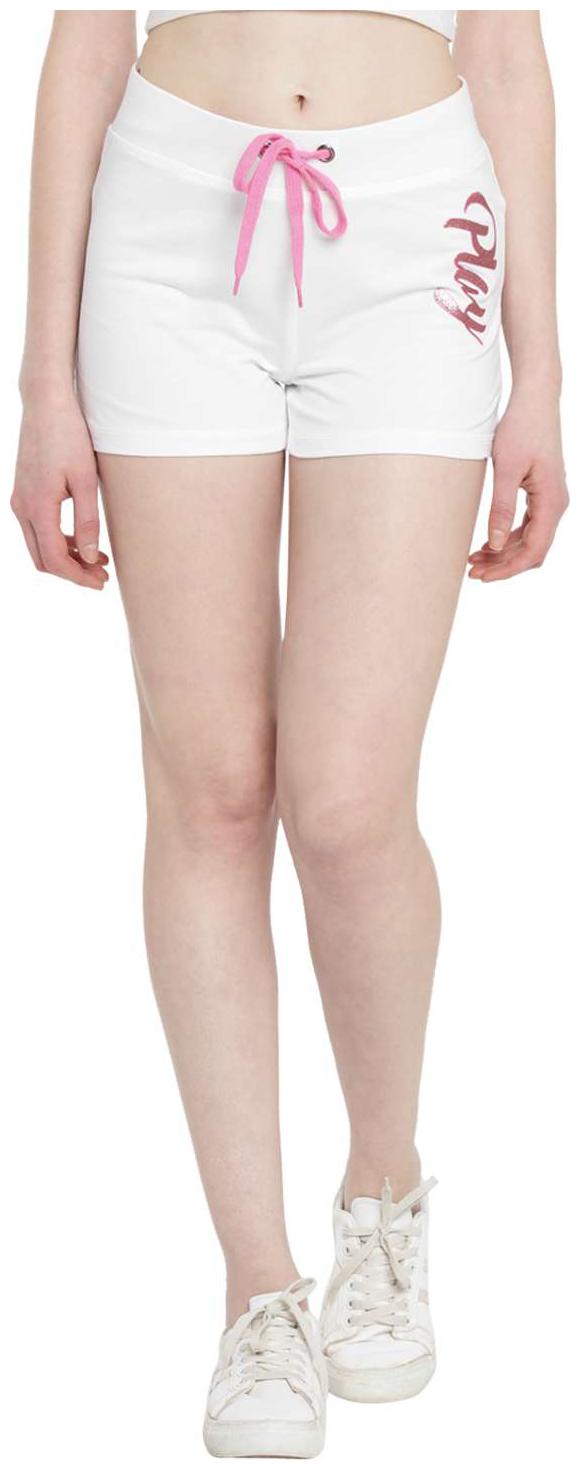 

Ajile By Pantaloons Women Solid Hot pants - White