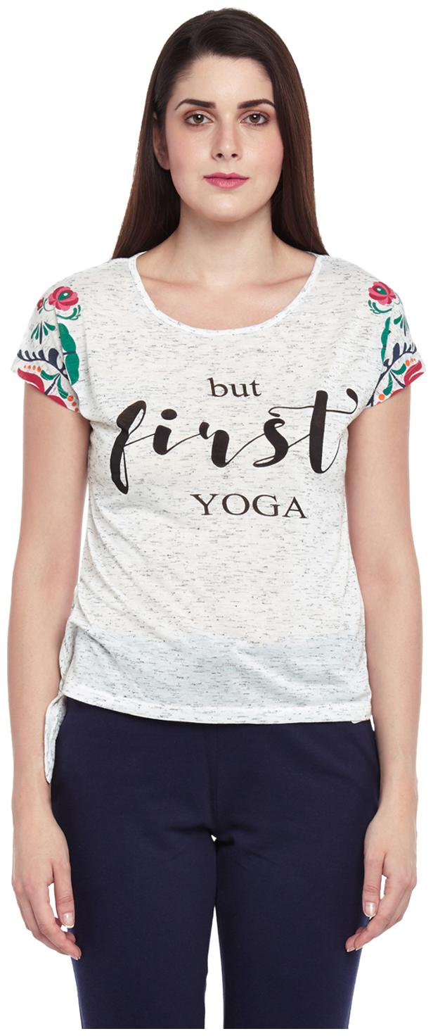 

Ajile By Pantaloons Women Printed Regular top - White