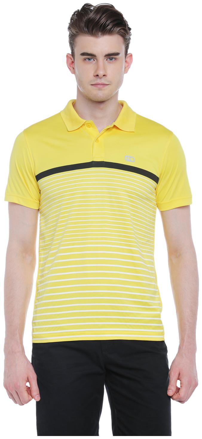 

Ajile By Pantaloons Men Yellow Regular fit Polyester Polo collar T-Shirt - Pack Of 1