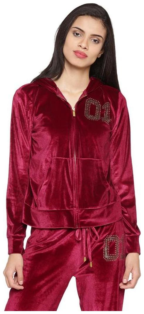 

Ajile By Pantaloons Women Solid Sweatshirt - Pink