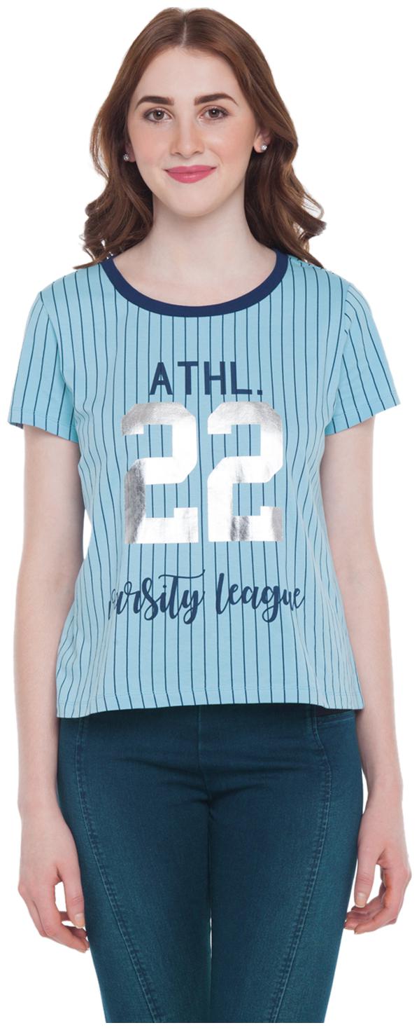 

Ajile By Pantaloons Women Printed Regular top - Blue