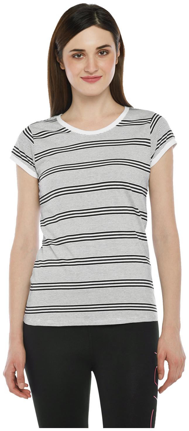 

Ajile By Pantaloons Women Striped Regular top - Black