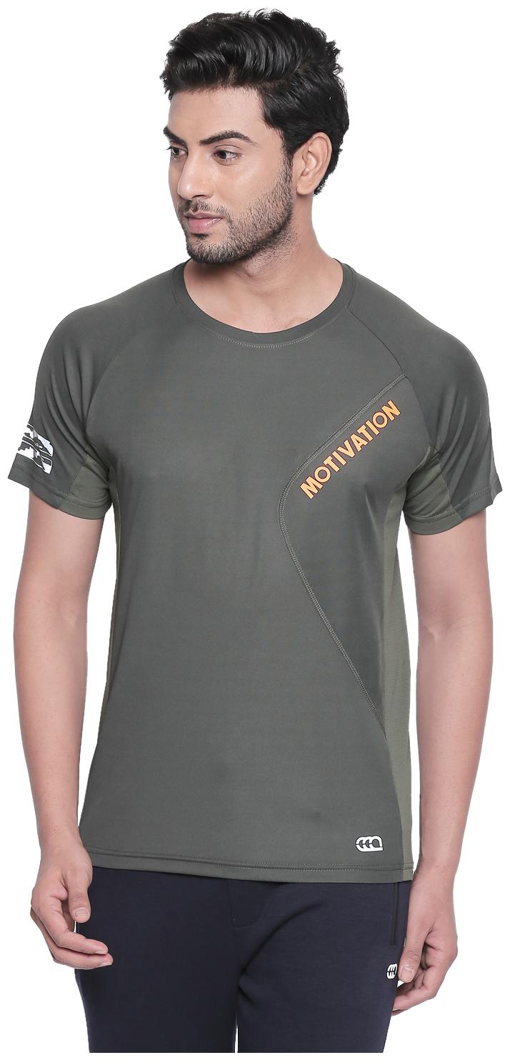 

Ajile By Pantaloons Men Green Slim fit Polyester Round neck T-Shirt - Pack Of 1