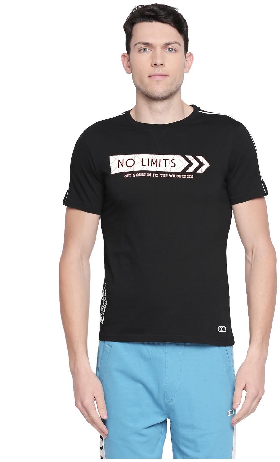 

Ajile By Pantaloons Men Black Slim fit Cotton Round neck T-Shirt - Pack Of 1