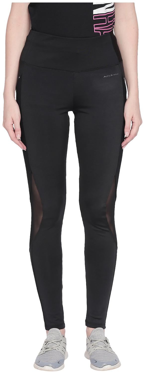 

Ajile By Pantaloons Women Regular fit Polyester Solid Track pants - Black