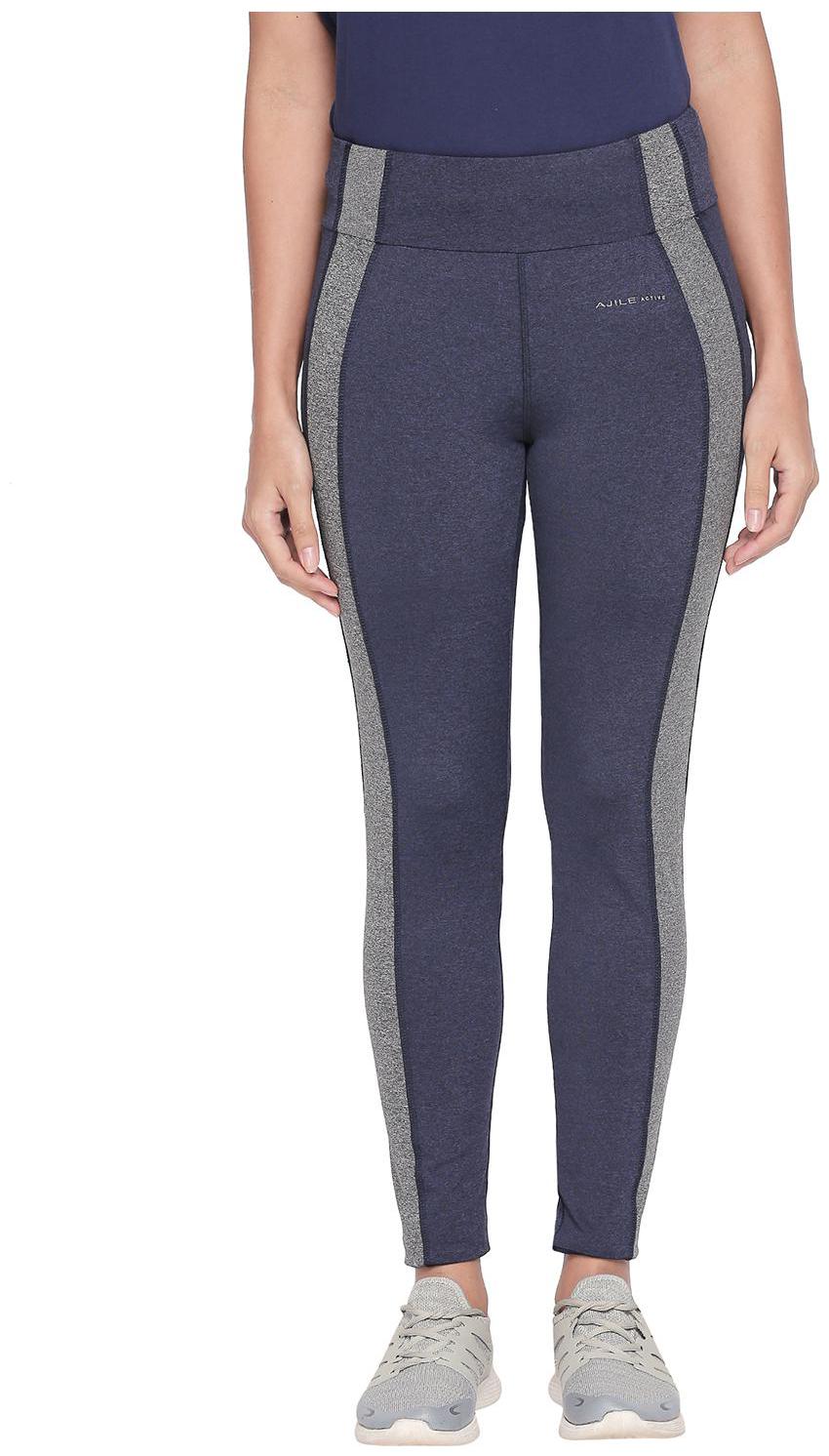 

Ajile By Pantaloons Women Regular fit Blended Solid Track pants - Blue