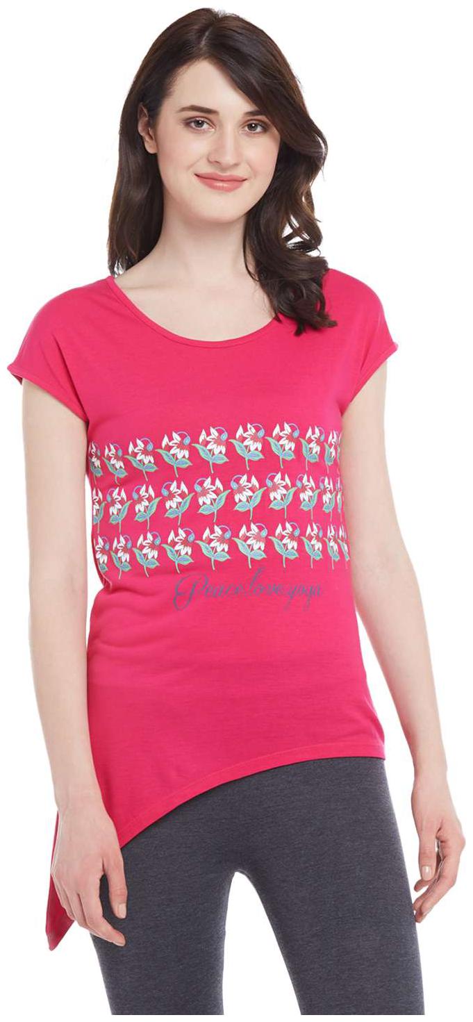 

Ajile By Pantaloons Women Solid Regular top - Pink
