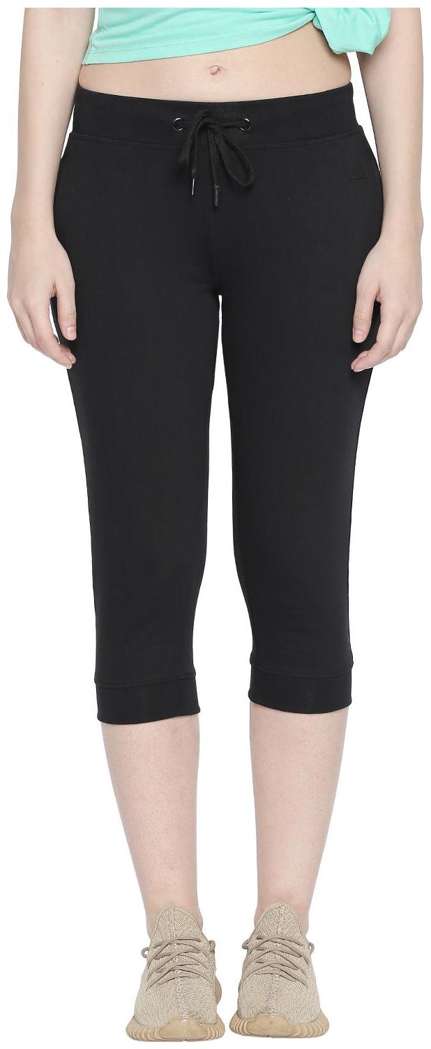 

Ajile By Pantaloons Women Regular fit Cotton Solid Track pants - Black