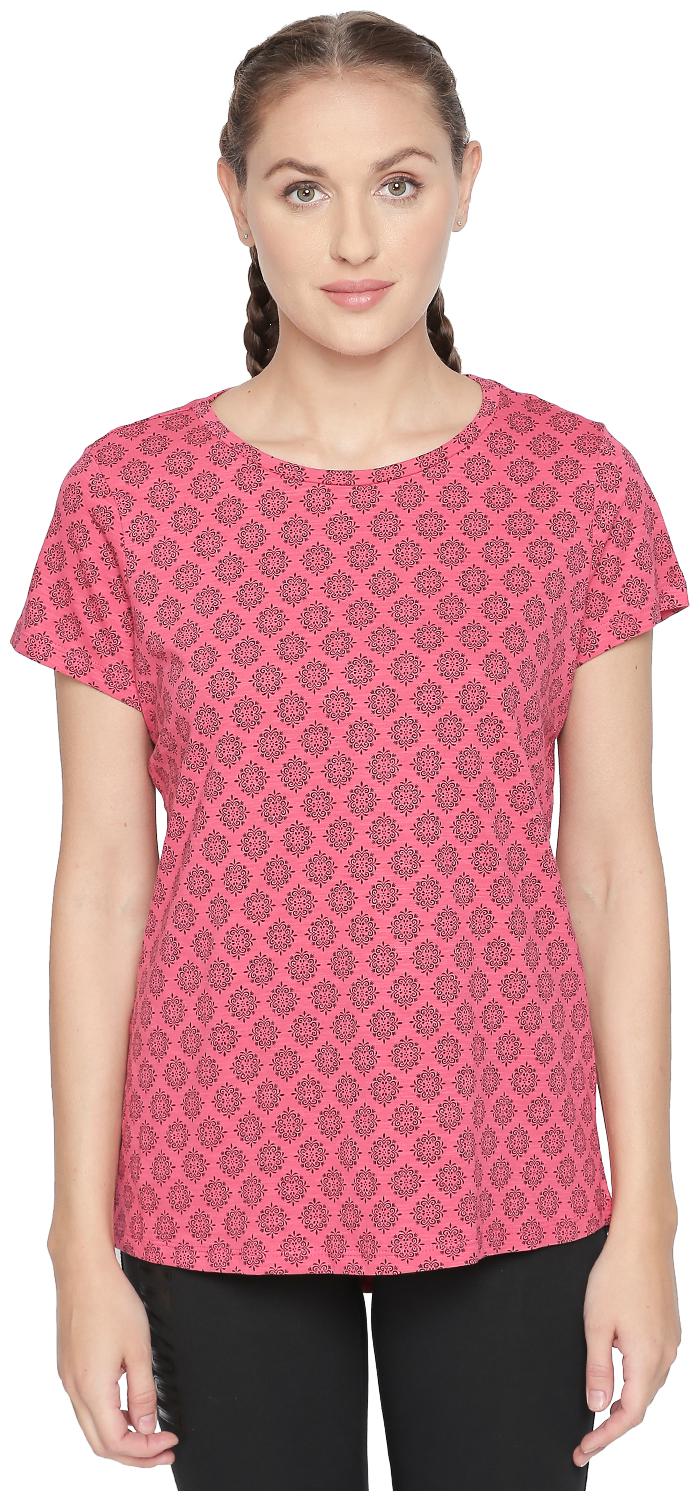 

Ajile By Pantaloons Women Printed Regular top - Pink
