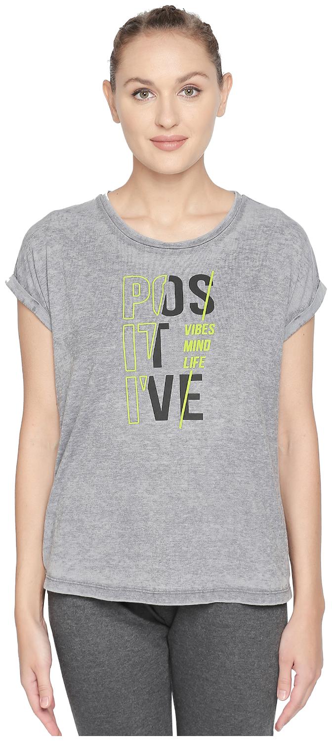 

Ajile By Pantaloons Cotton Graphic Regular Top - Grey