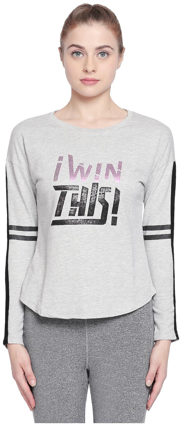 

Ajile By Pantaloons Women Printed Sweatshirt - Grey