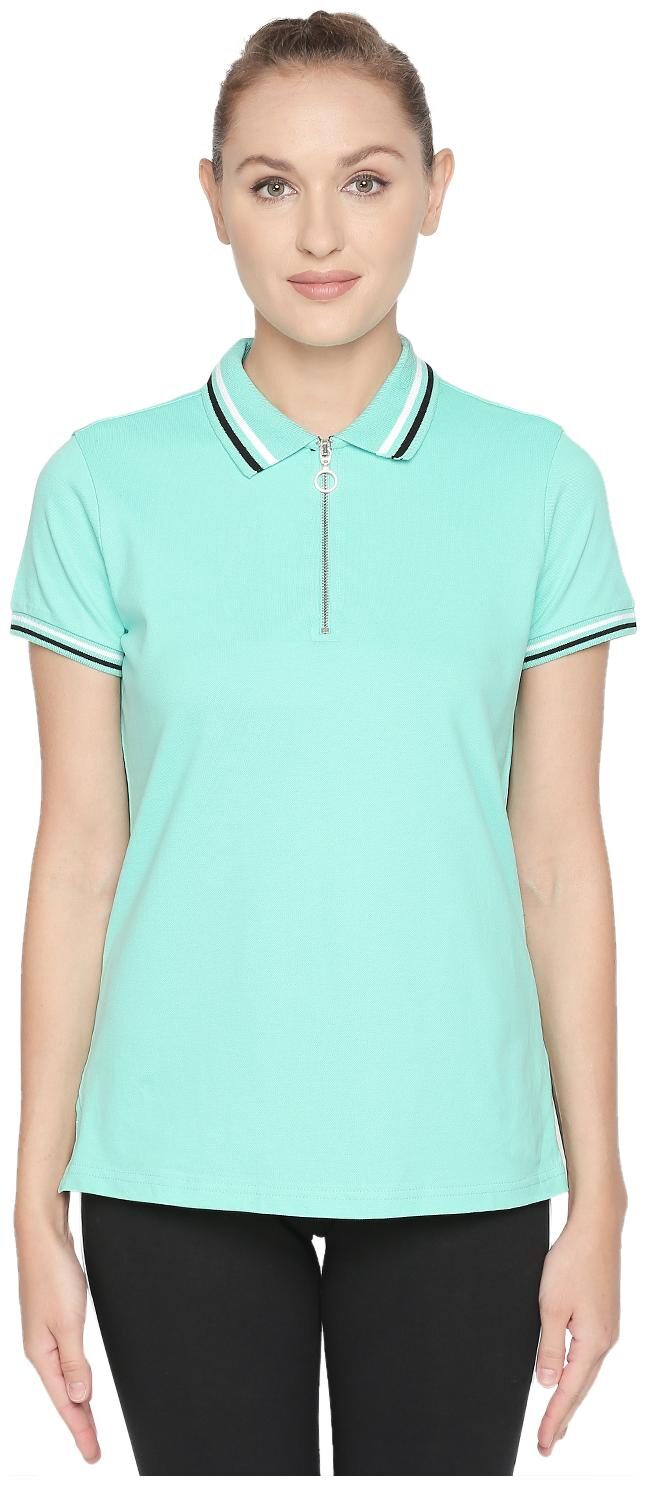 

Ajile By Pantaloons Cotton Solid Regular Top - Turquoise
