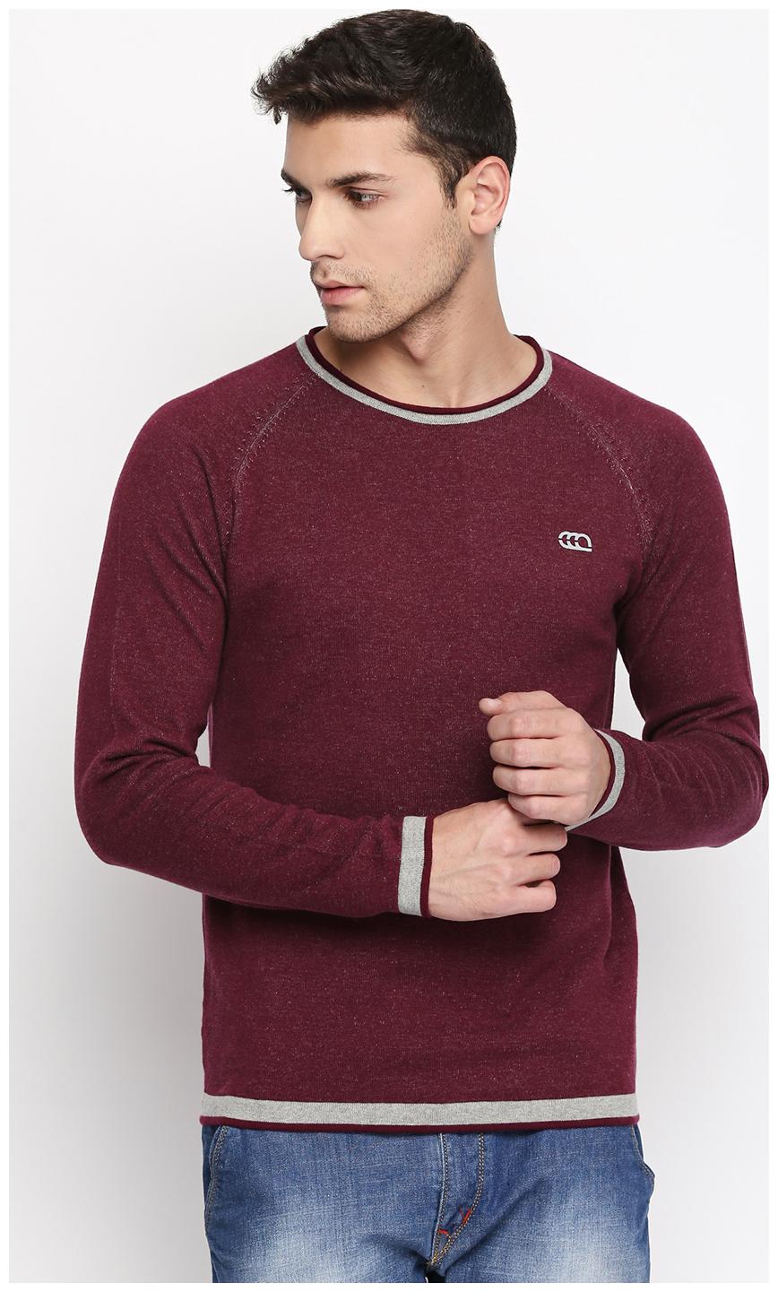 

Ajile By Pantaloons Men Grey Round neck Longline sweater