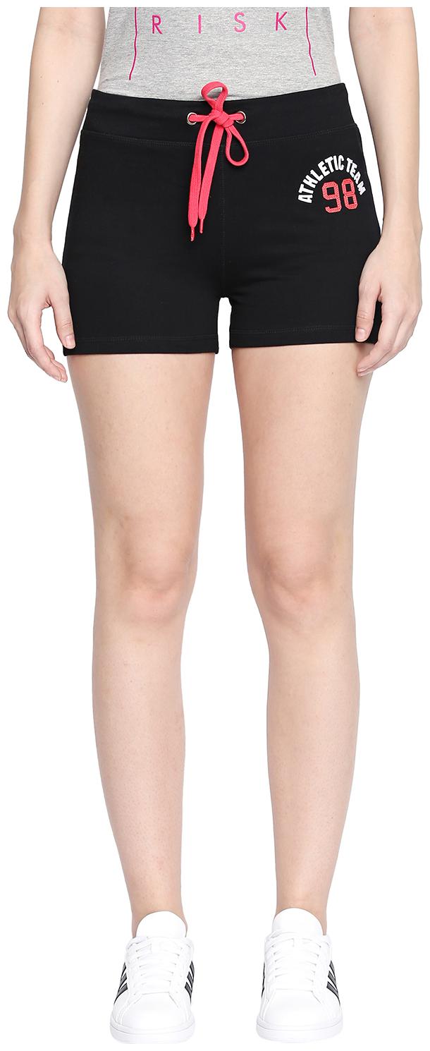 

Ajile By Pantaloons Women Printed Sport shorts - Black