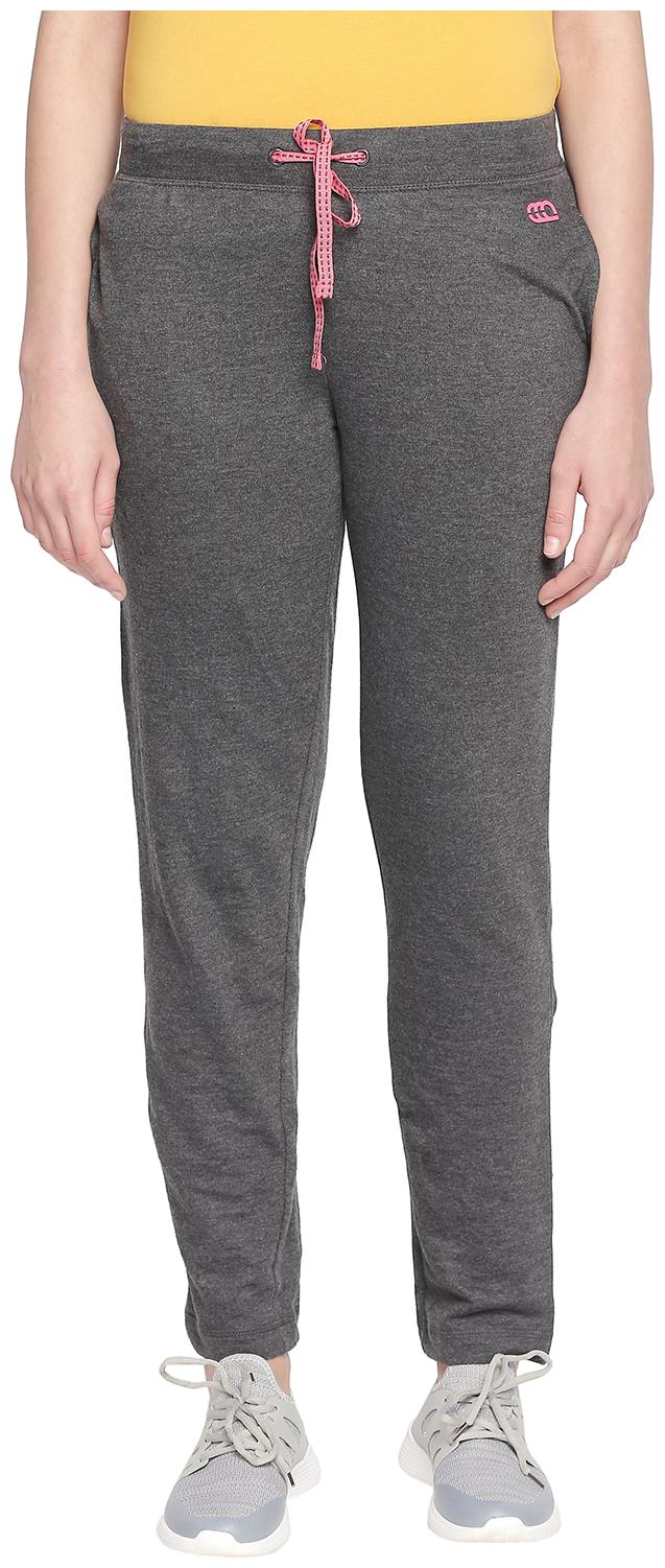 

Ajile By Pantaloons Women Regular fit Cotton Solid Track pants - Grey