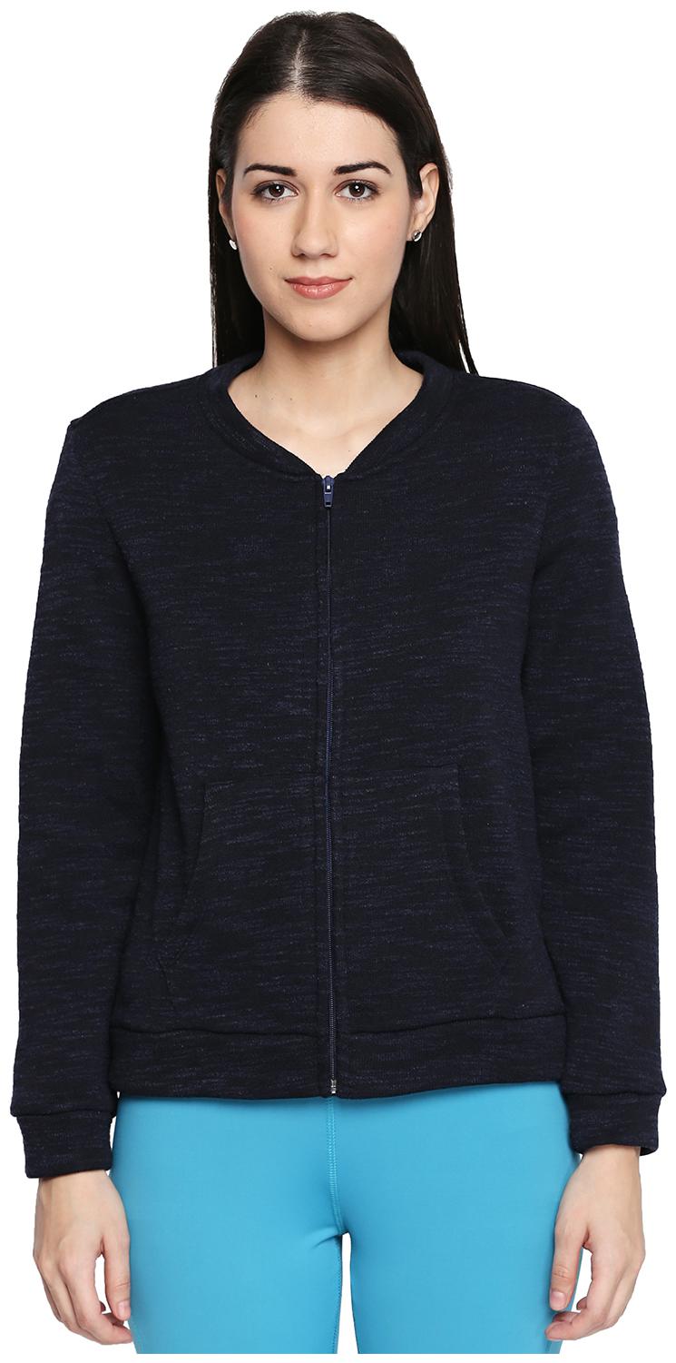 

Ajile By Pantaloons Women Solid Sweatshirt - Blue