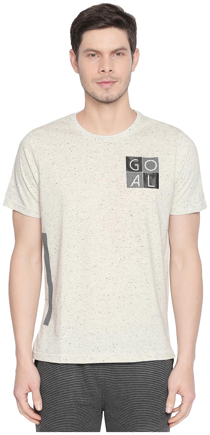 

Ajile By Pantaloons Men White Slim fit Cotton Round neck T-Shirt - Pack Of 1
