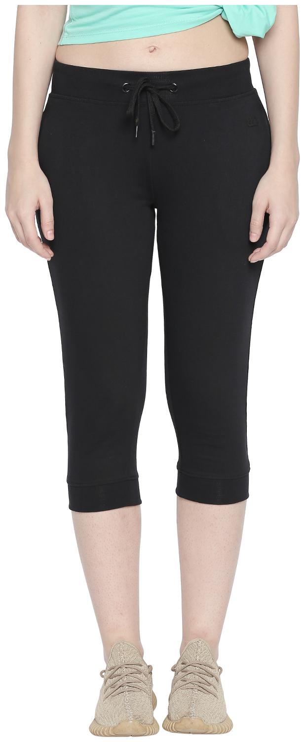

Ajile By Pantaloons Women Regular fit Cotton Solid Track pants - Black