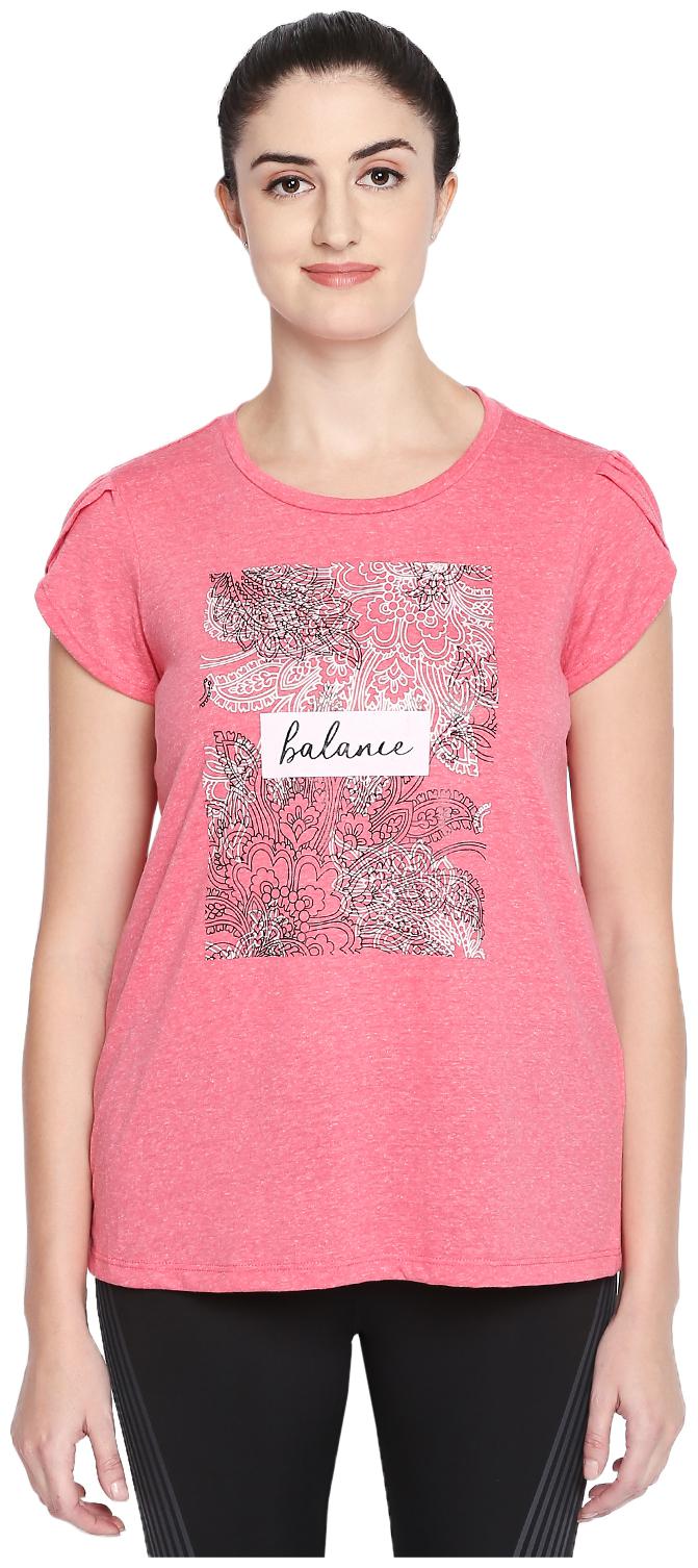 

Ajile By Pantaloons Women Printed Regular top - Pink