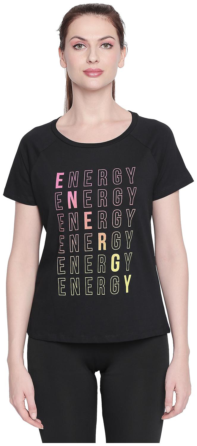 

Ajile By Pantaloons Women Black Regular fit Round neck Cotton T shirt