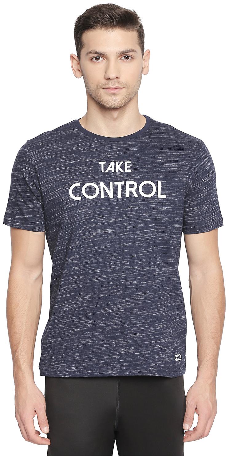 

Ajile By Pantaloons Men Blue Slim fit Cotton Round neck T-Shirt - Pack Of 1