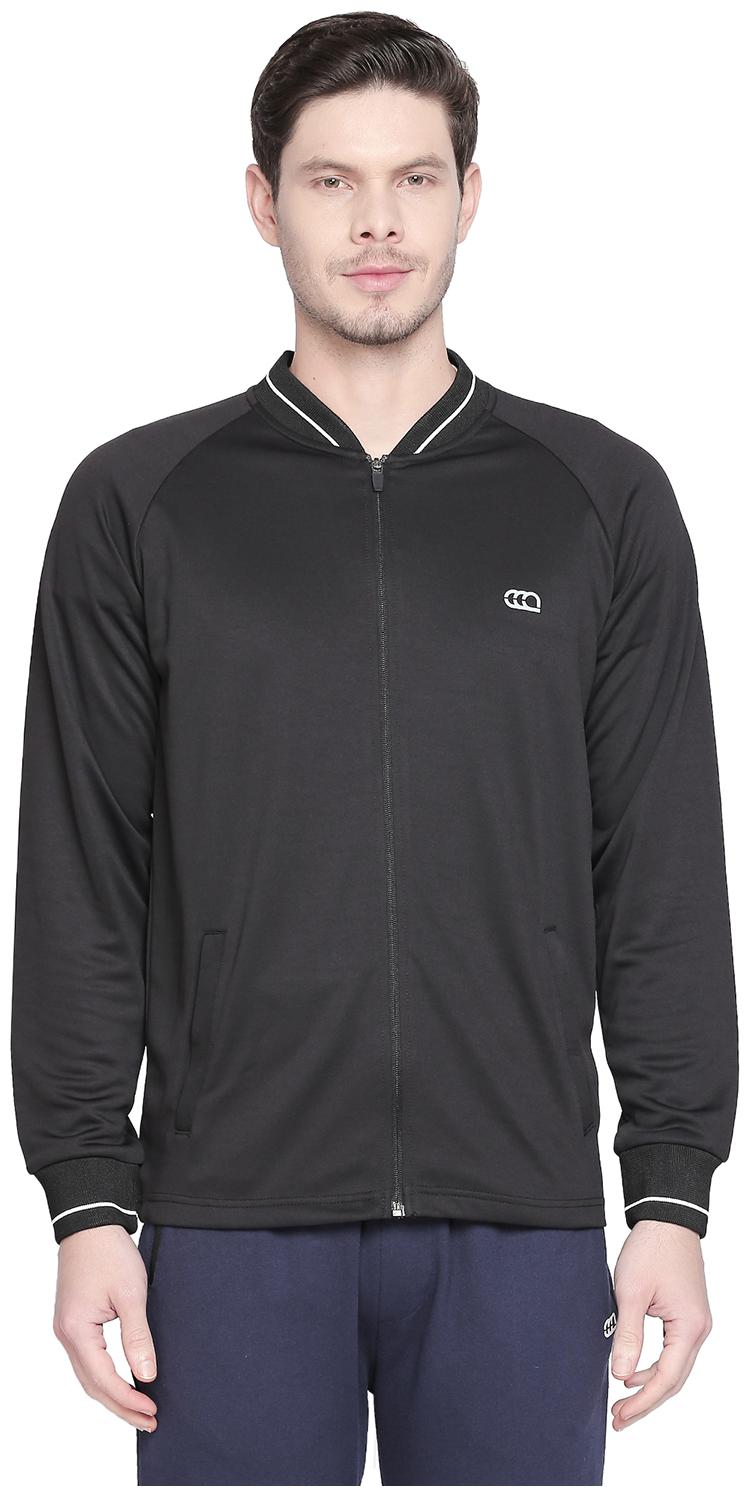 

Ajile By Pantaloons Polyester Solid Men Black Sweatshirt