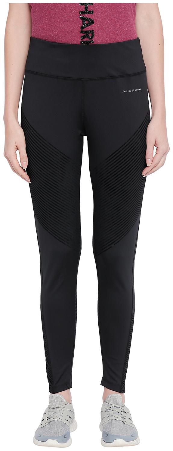 

Ajile By Pantaloons Women Regular fit Blended Solid Track pants - Black