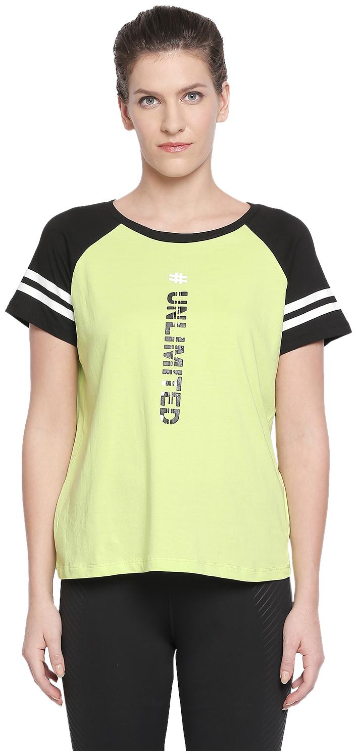 

Ajile By Pantaloons Women Green Regular fit Round neck Cotton T shirt