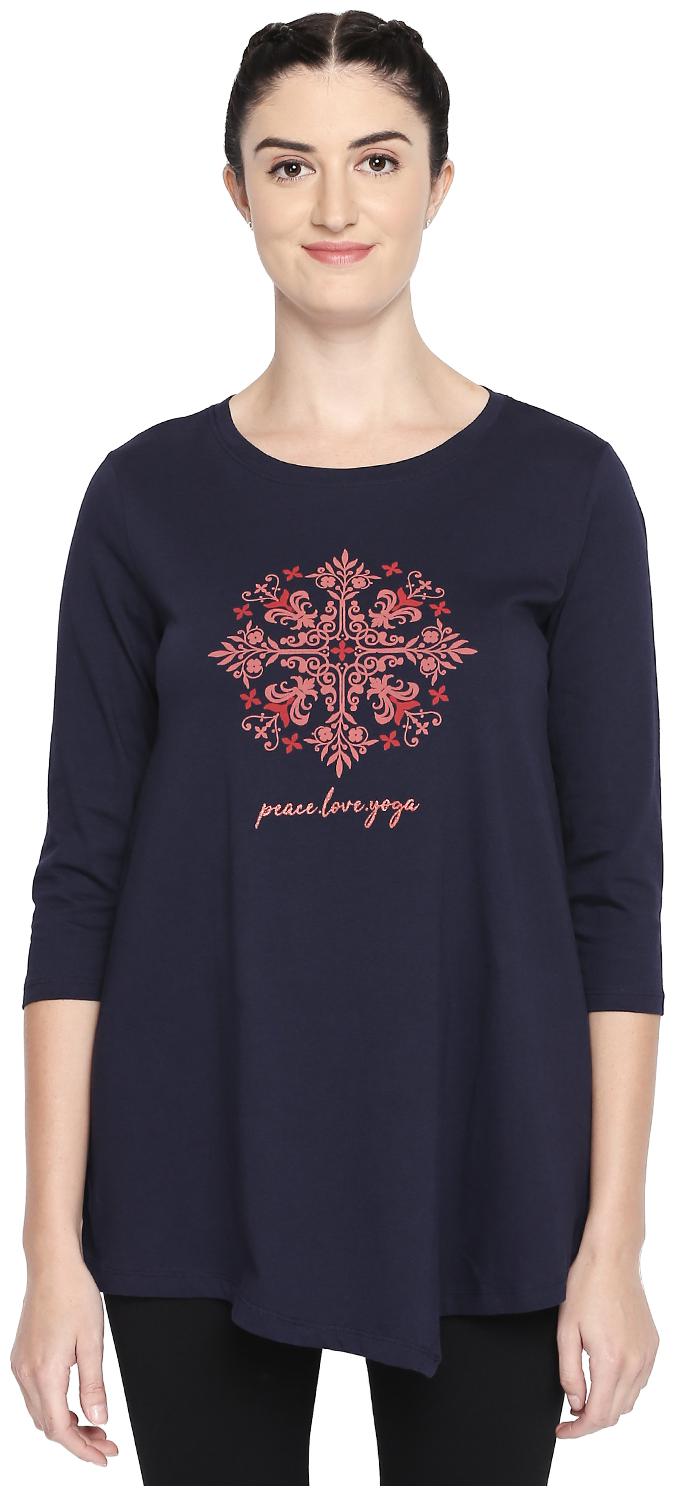 

Ajile By Pantaloons Women Printed Regular top - Blue