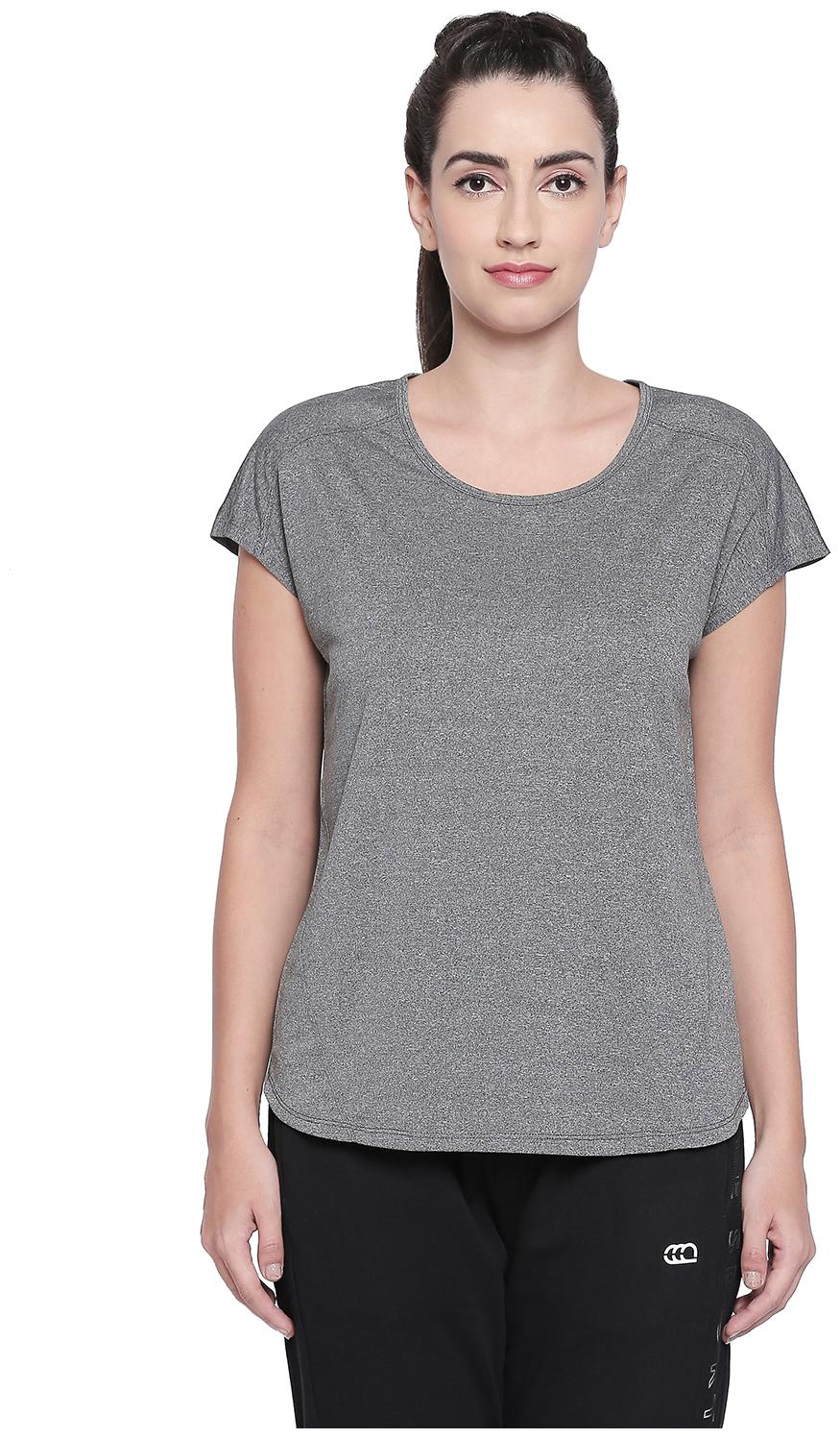 

Ajile By Pantaloons Women Solid Regular top - Grey
