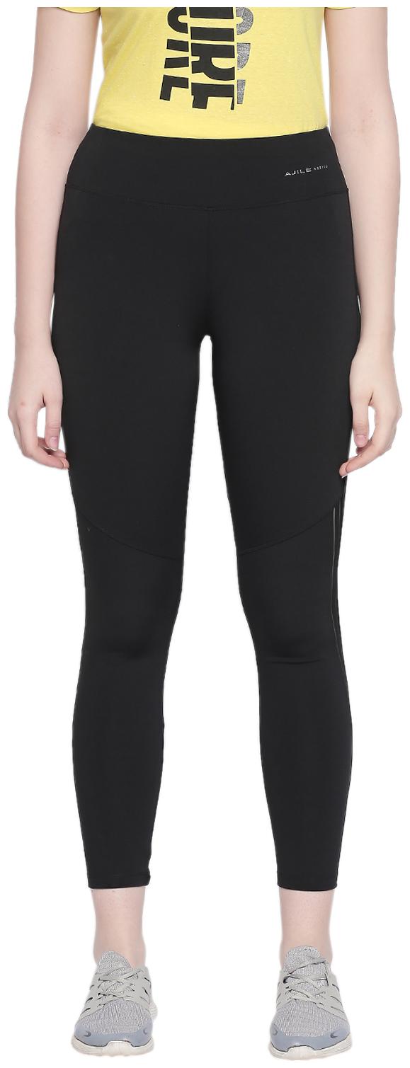 

Ajile By Pantaloons Women Regular fit Polyester Solid Track pants - Black