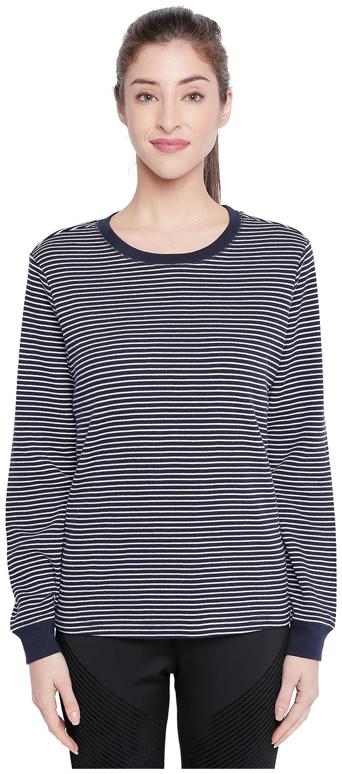 

Ajile By Pantaloons Women Striped Regular top - Blue