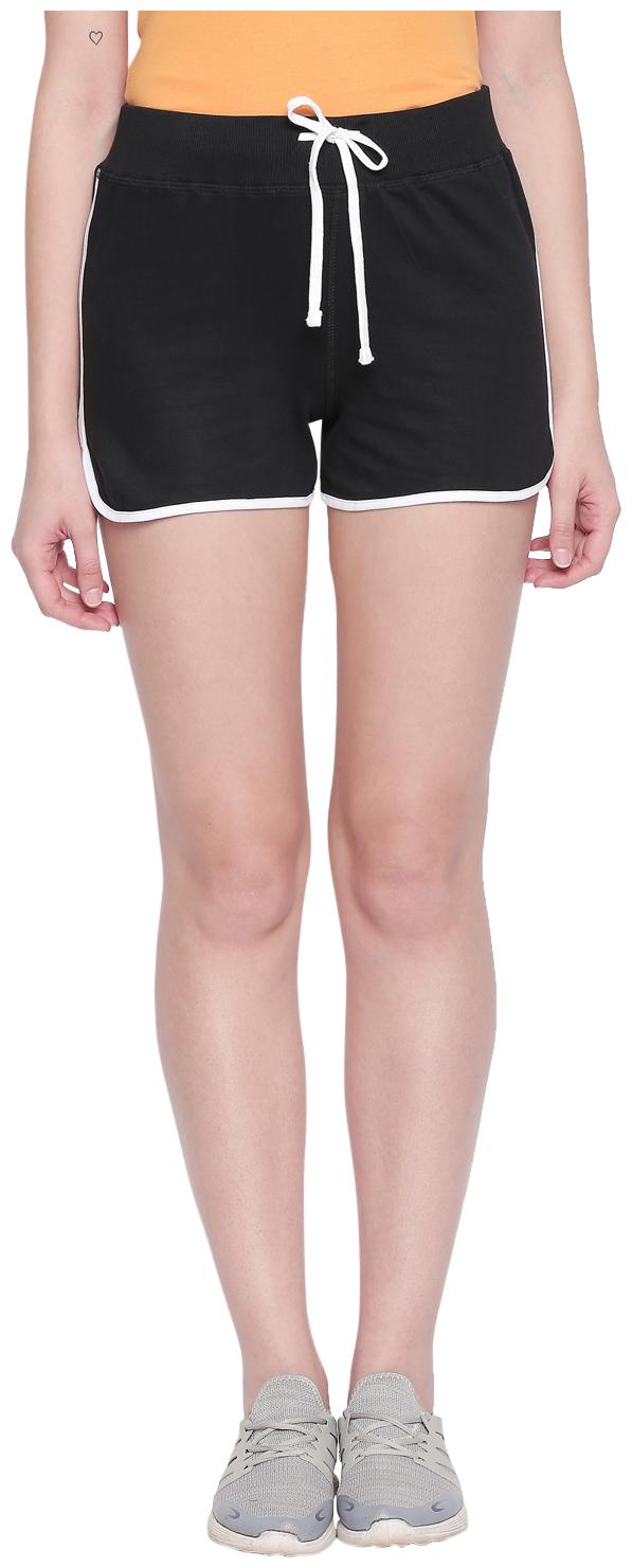 

Ajile By Pantaloons Women Solid Regular shorts - Black
