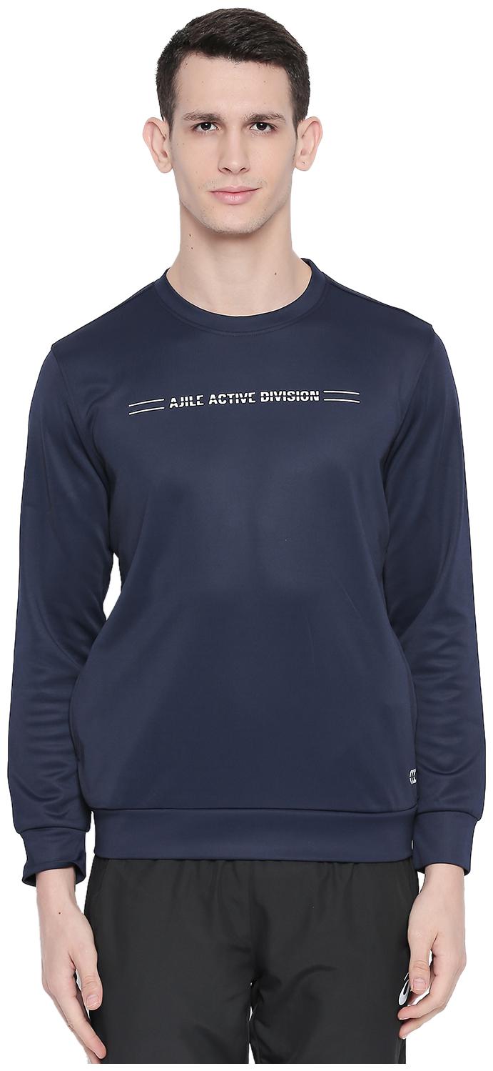 

Ajile By Pantaloons Polyester Solid Men Blue Sweatshirt