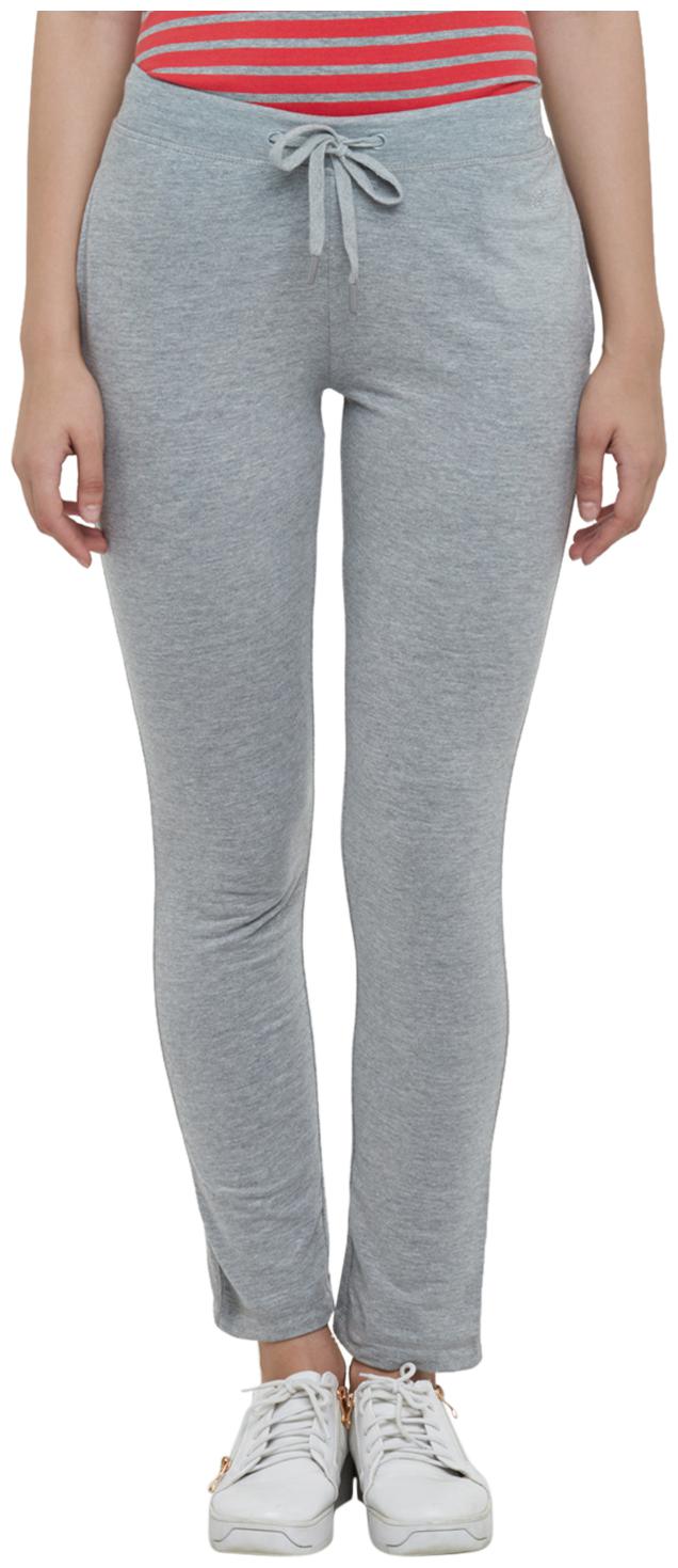 

Ajile By Pantaloons Women Regular fit Cotton Solid Track pants - Grey
