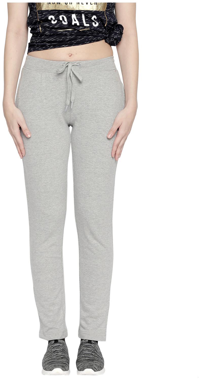 

Ajile By Pantaloons Women Regular fit Cotton Solid Track pants - Grey