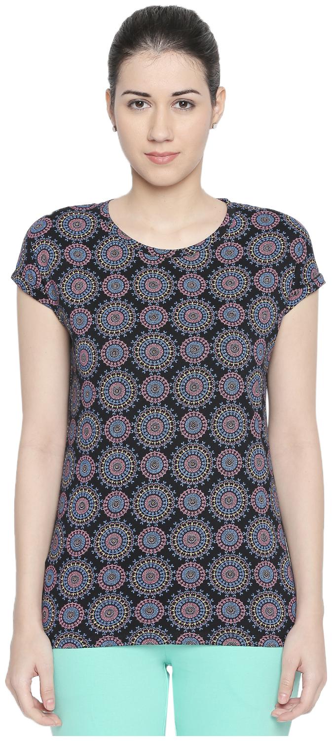 

Ajile By Pantaloons Women Printed Regular top - Black